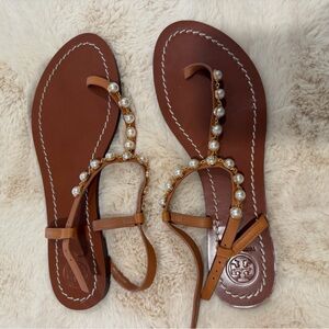 NIB Tory burch Emmy pearl sandal size 8